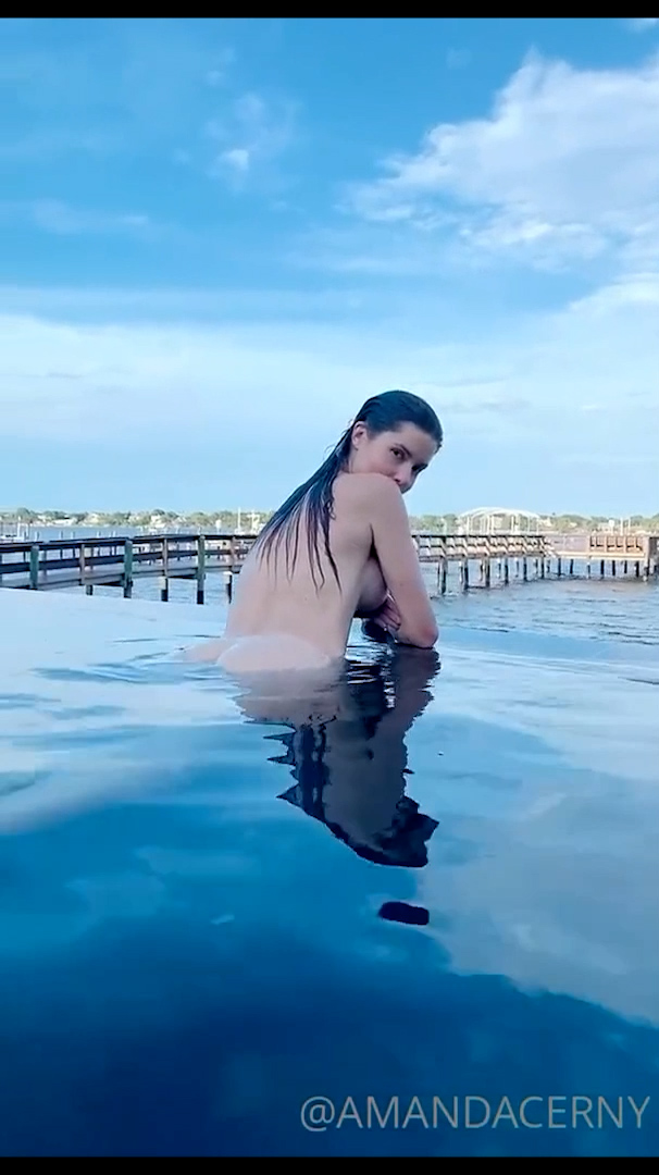Amanda Cerny Naked In Pool Full Video
