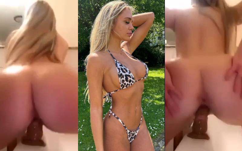 Katharina Amalia Riding Dildo In Bathtub