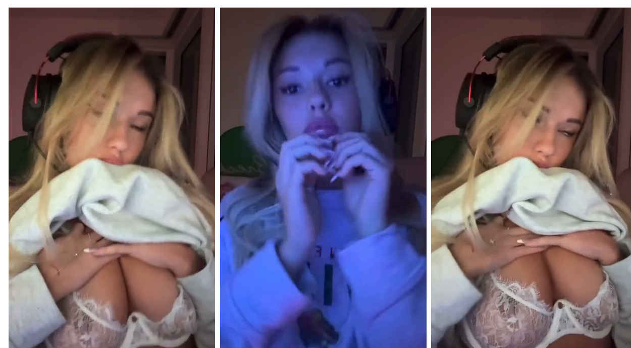 Breckie Hill See Through Lingerie Video
