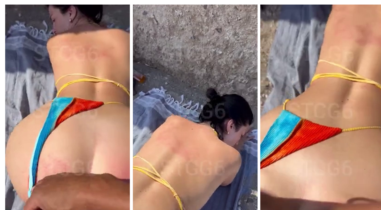 Madalina Loana Filip Doggy Outdoor Video