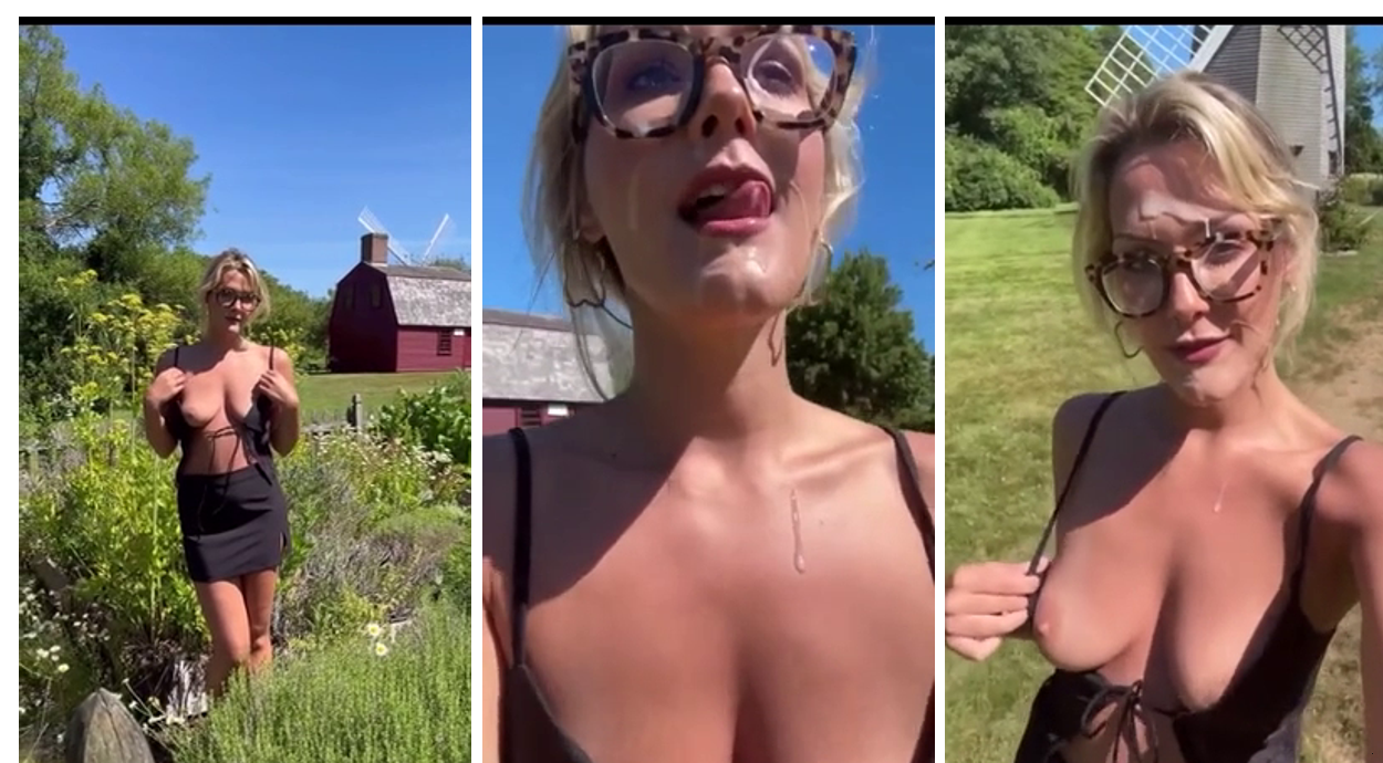 Savvy Suxx Facial And Cumwalk In Public