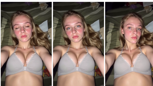 Amibnw @Emilylaur Show Big Boobs On Bed Video