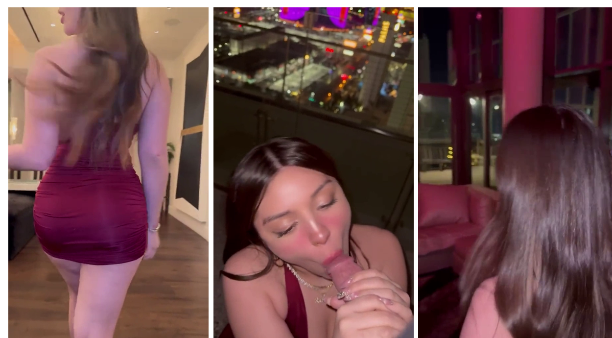 Katiana Kay Red Dress Sextape Video