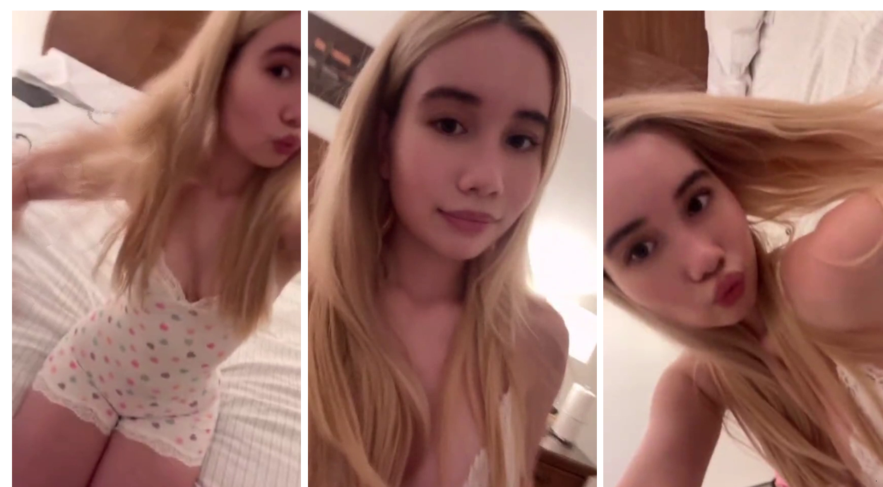 Lil Tay / Liltay Showing Off Her Perky Tits Wearing A Sexy Night Dress Onlyfans